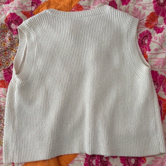 Zara Beige Knit Cardigan with Gold Buttons - Picture 2 of 3